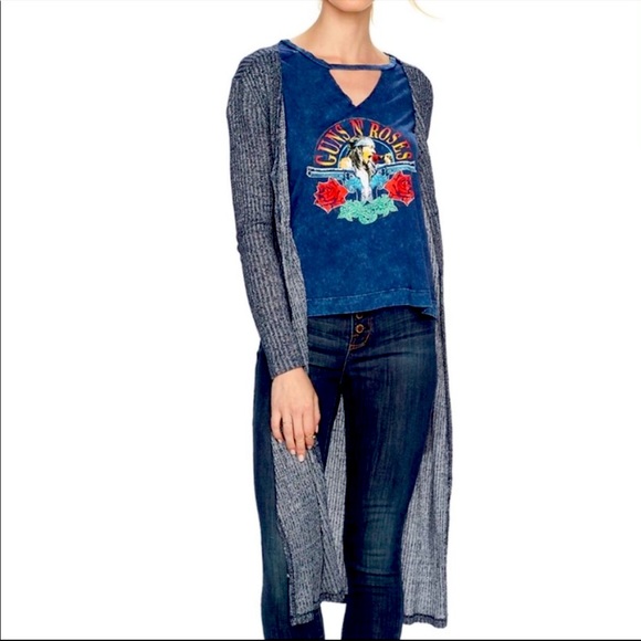 Rock Republic Blue Long Duster Cardigan 90’s - Picture 3 of 7